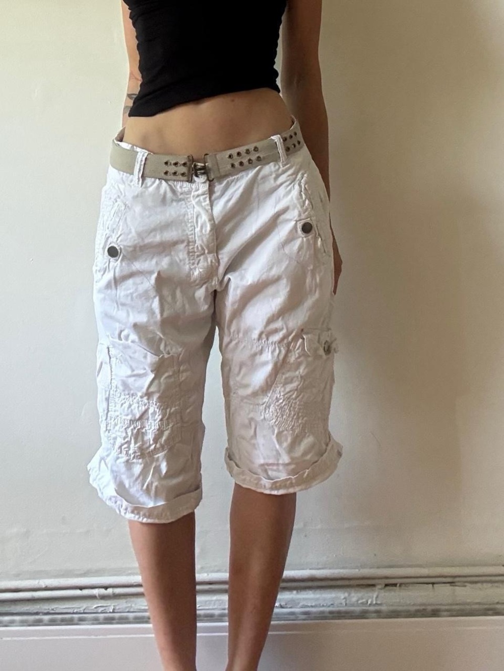 Baggy cargo capri jorts — Projekt Raw